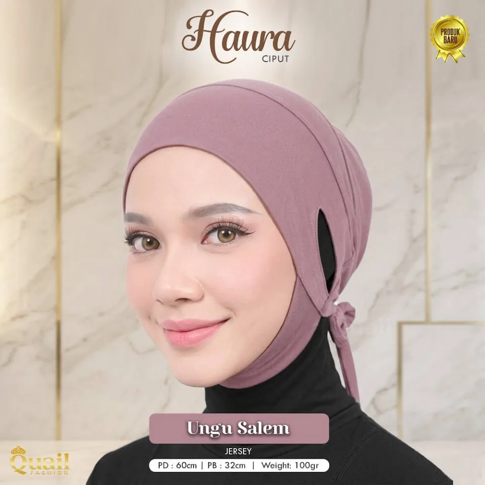 Haura Inner Dagu | Ciput Dagu Anti Pusing | Inner Hijab Jersey — foto 4