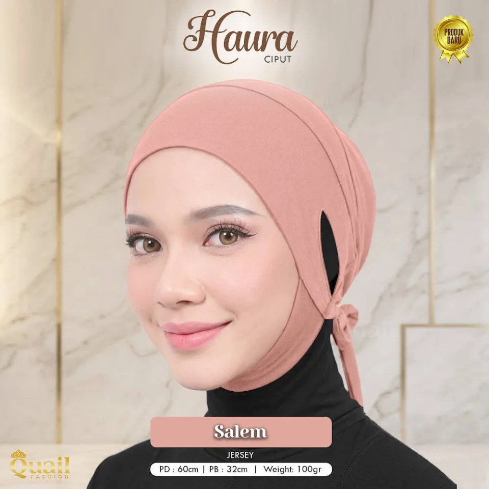 Haura Inner Dagu | Ciput Dagu Anti Pusing | Inner Hijab Jersey — foto 5
