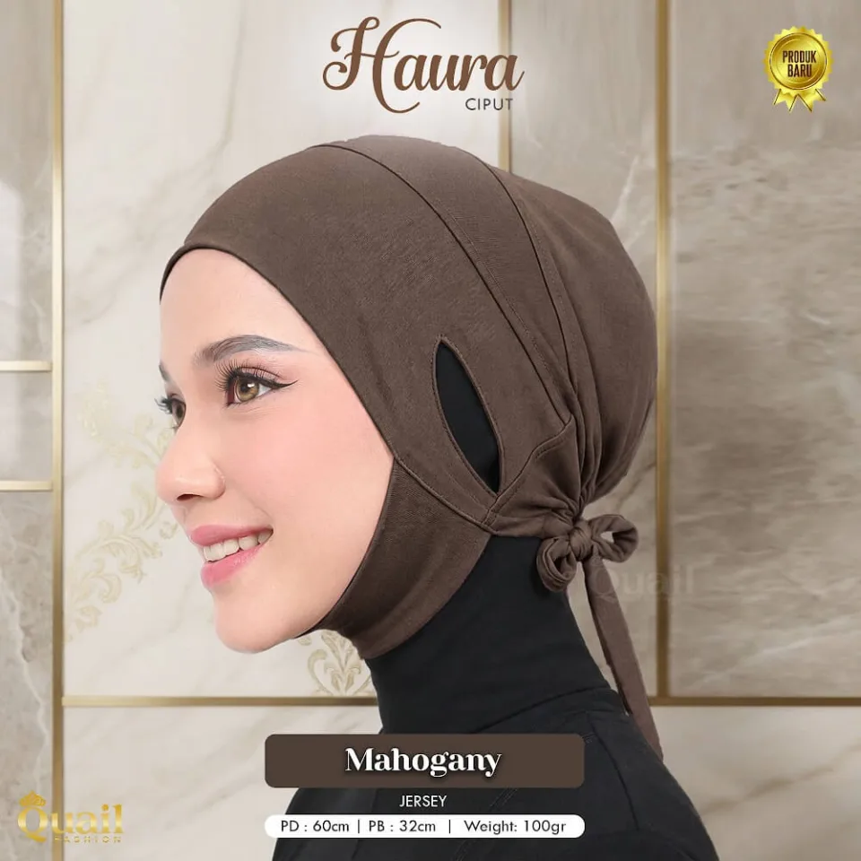 Haura Inner Dagu | Ciput Dagu Anti Pusing | Inner Hijab Jersey — foto 6