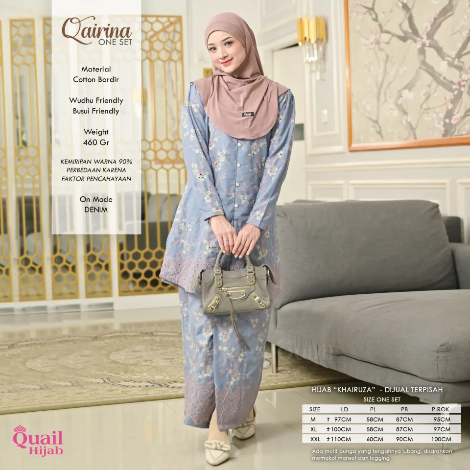 Qairina Oneset | One Set Kondangan | One Set Bordir | One Set 2in1 Premium — foto 7