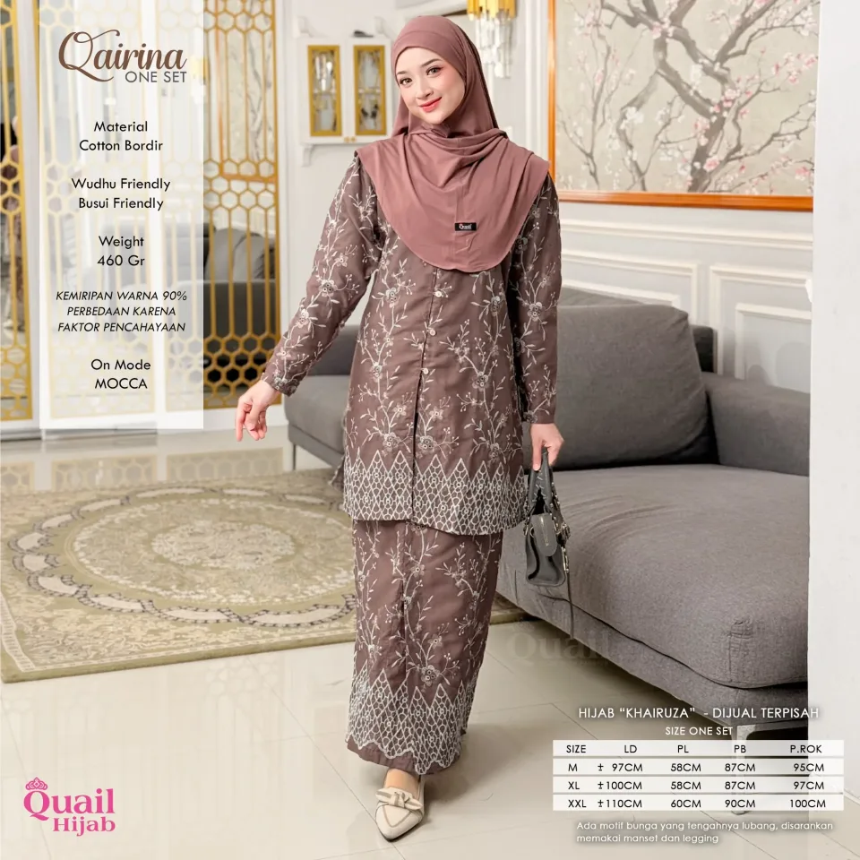 Qairina Oneset | One Set Kondangan | One Set Bordir | One Set 2in1 Premium — foto 5
