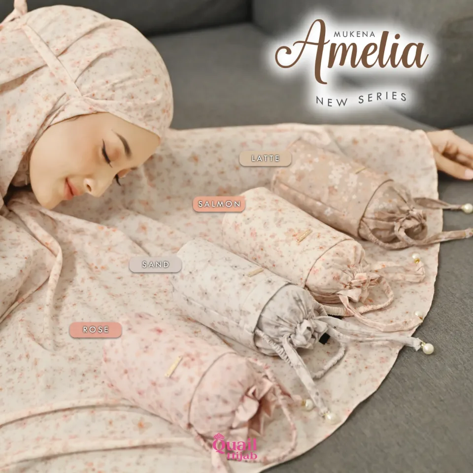 AMELIA NEW SERIES MUKENA | Mukena Motif Bunga | Mukena Travelling — foto 2
