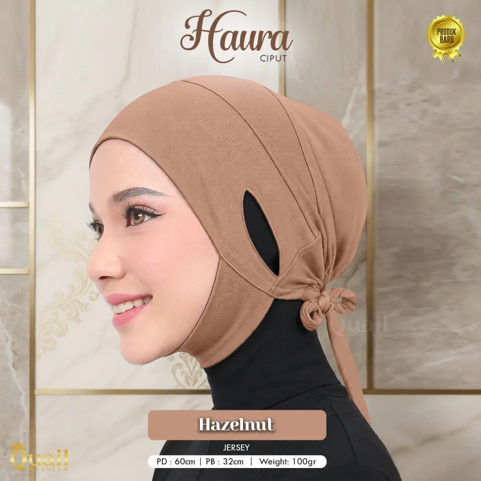 Haura Inner Dagu | Ciput Dagu Anti Pusing | Inner Hijab Jersey — foto 9
