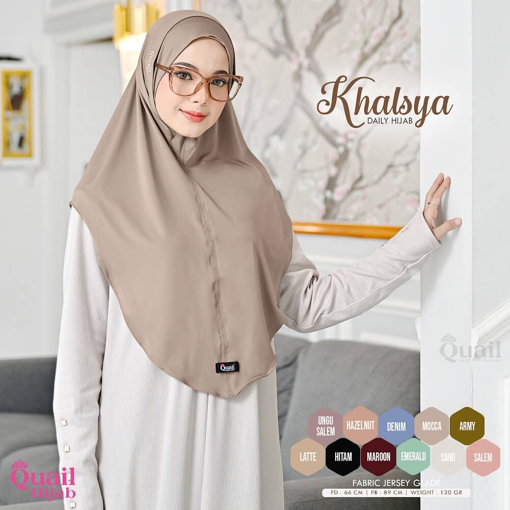 Khalsya - Hijab dengan lubang kacamata