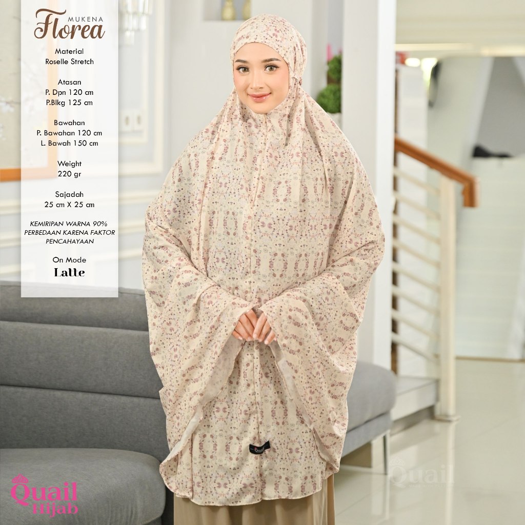 Quail Hijab - Vanya Florea Mukena Travel | Hampers Mukena Dewasa Remaja Daily Motif Printing Premium