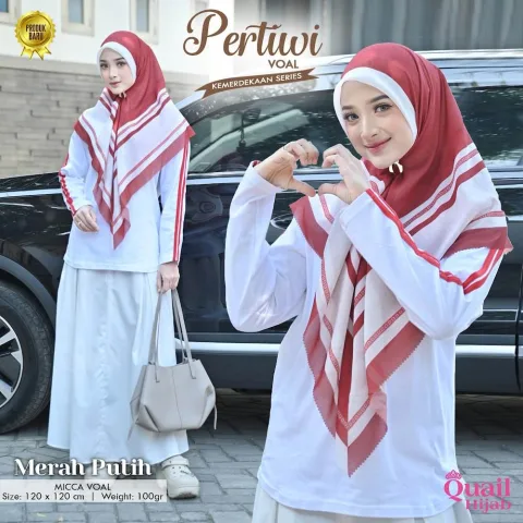 Pertiwi Voal Square Printing Segiempat Motif Size 120x120