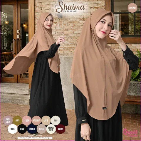 Shaima Hijab Dagu Instan Jumbo Pet