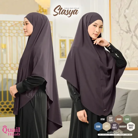 Stasya Khimar ANTI UV | Jilbab Umroh Haji | Hijab Jumbo Syari