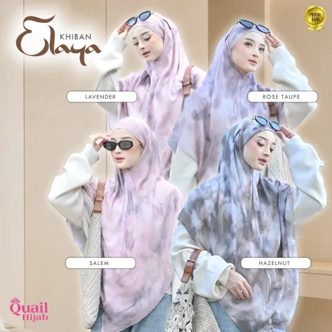Elaya Khiban | Khimar Bandana Viscose Syar'i | Instan