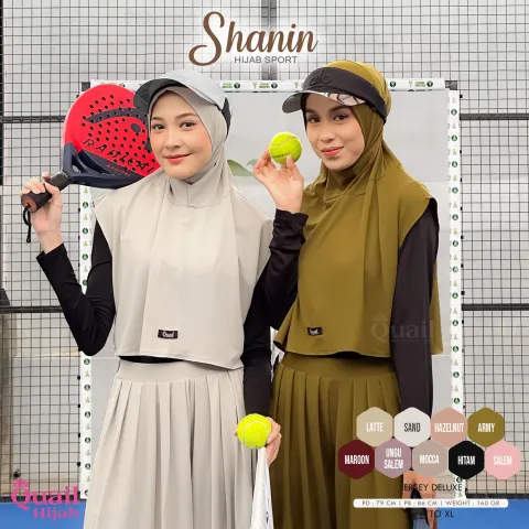 Shanin Jilbab Sport Olah Raga Outfit Baju Muslim