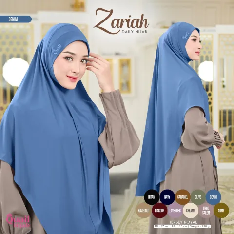 Zariah Hijab Dagu New Series | Jilbab Jumbo Umroh