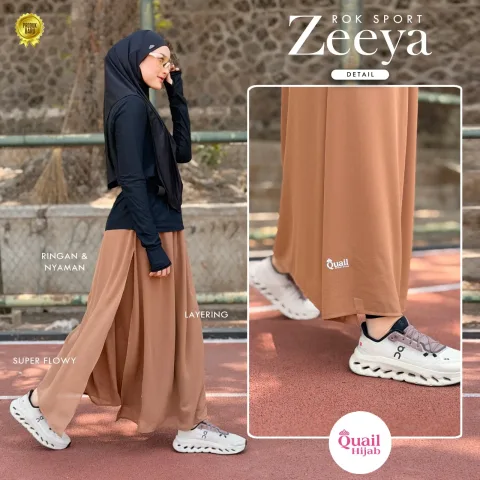 ZEEYA SKIRT | Rok Olahraga | Rok Ceruty Sport | Rok Syar'i (Tanpa Legging)