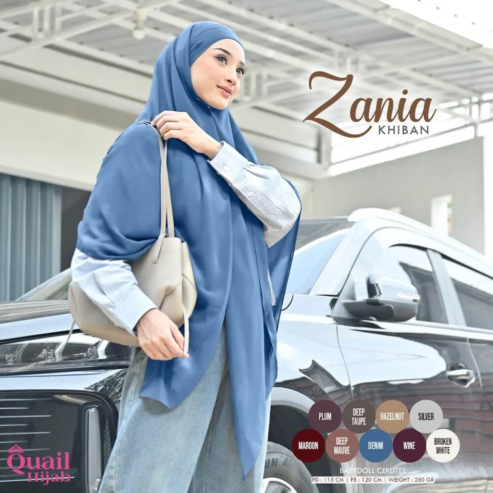 Zania Khiban STRNGRRR (Khimar Bandana) | Cerutty Syar'i | Instan | Jilbab Natasya Rizky — foto 2