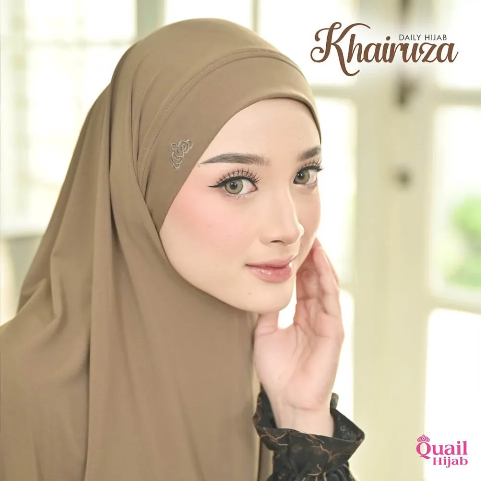 Khairuza Hijab French Malaysia  | Hijab Bandana Khiban | Jilbab Instan Bergo Tali — foto 2