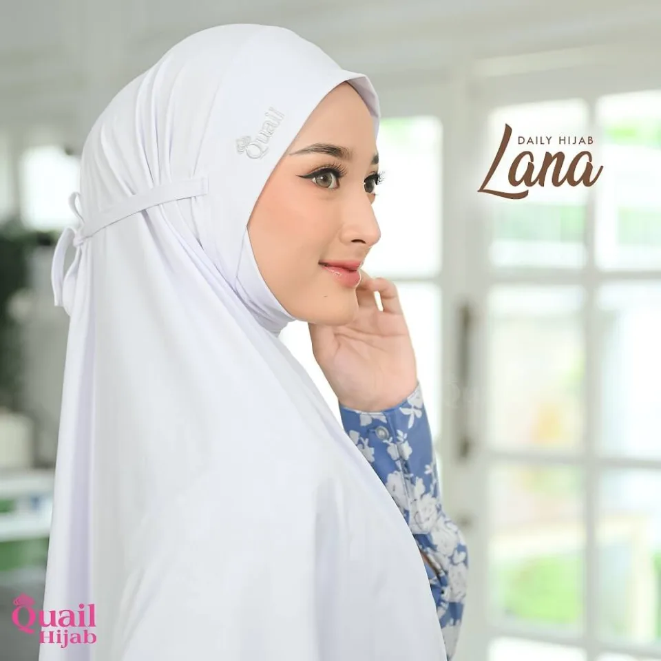 Lana Hijab Instan Dagu Tali | Jilbab Instan Malay | Bergo Jersey Syar'i Nyaman — foto 5
