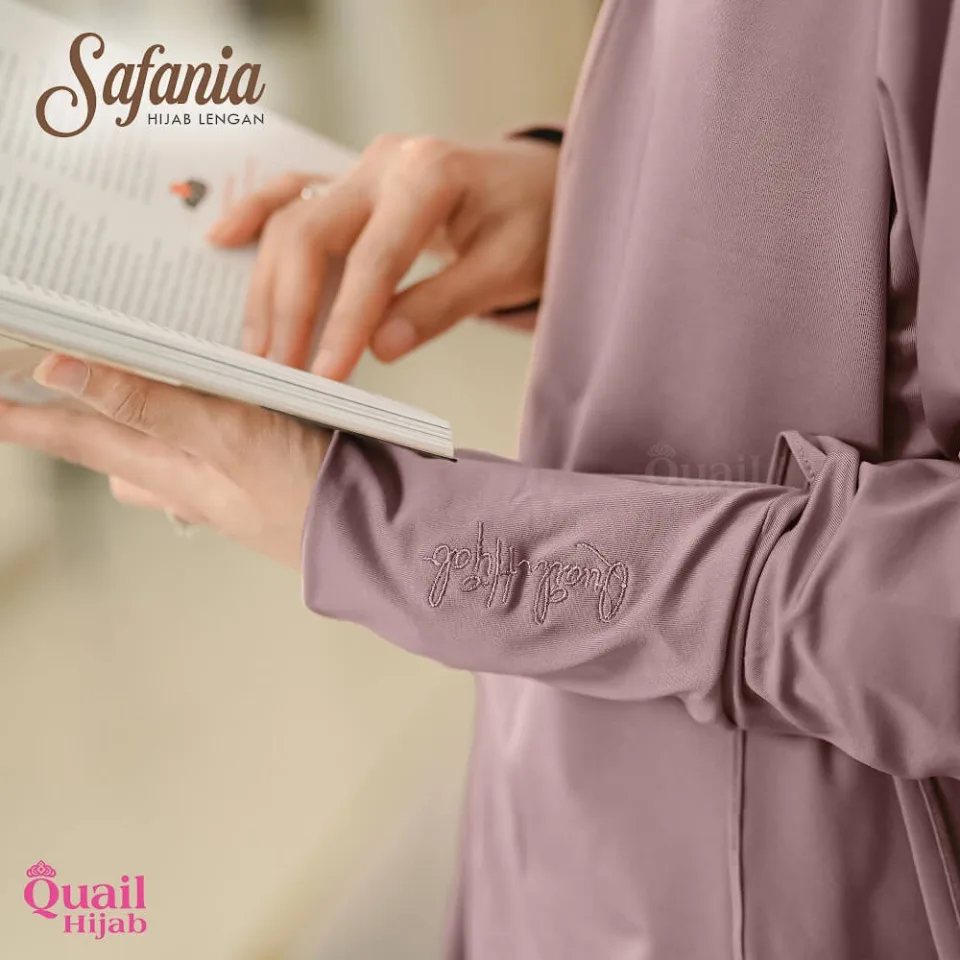 Safania Hijab Instan Lengan Dagu Jumbo | Anti Ribet Panjang Muslimah Daily — foto 5