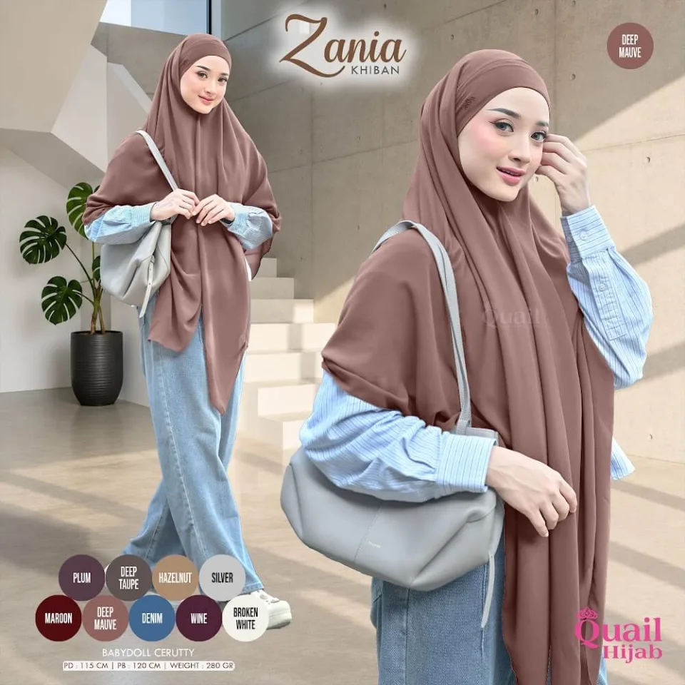 Zania Khiban STRNGRRR (Khimar Bandana) | Cerutty Syar'i | Instan | Jilbab Natasya Rizky — foto 3