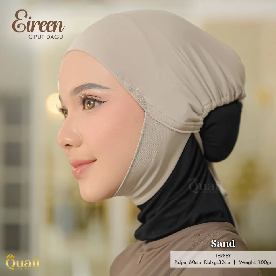 Eireen Ciput Hijab Dagu | Dalaman Inner Hijab Jersey | Anti Geser — foto 6