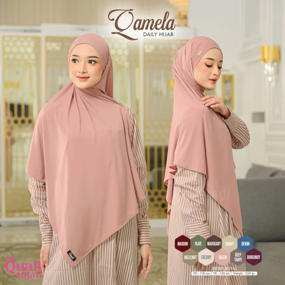 Qamela Pasban STRNGRRR| Pasmina Bandana Instan Tali — foto 3