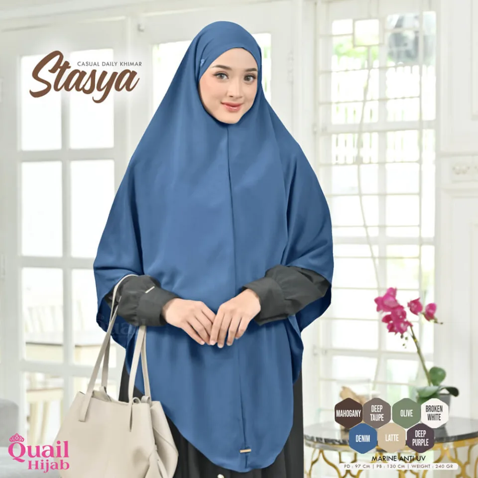 Stasya Khimar ANTI UV | Jilbab Umroh Haji | Hijab Jumbo Syari — foto 7
