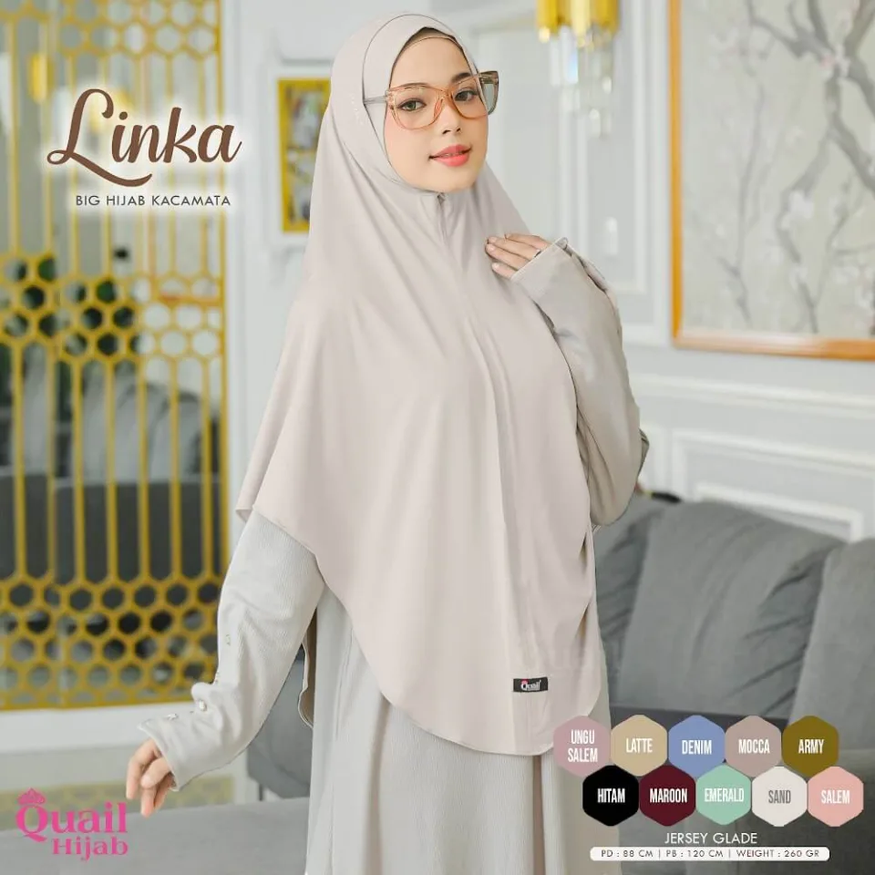 Linka Hijab Instan Jumbo Kacamata