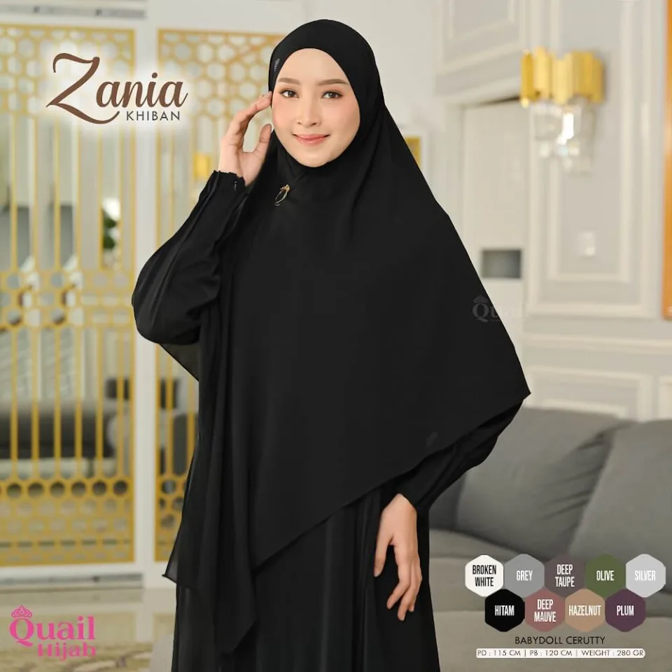 Zania Khiban STRNGRRR (Khimar Bandana) | Cerutty Syar'i | Instan | Jilbab Natasya Rizky — foto 7
