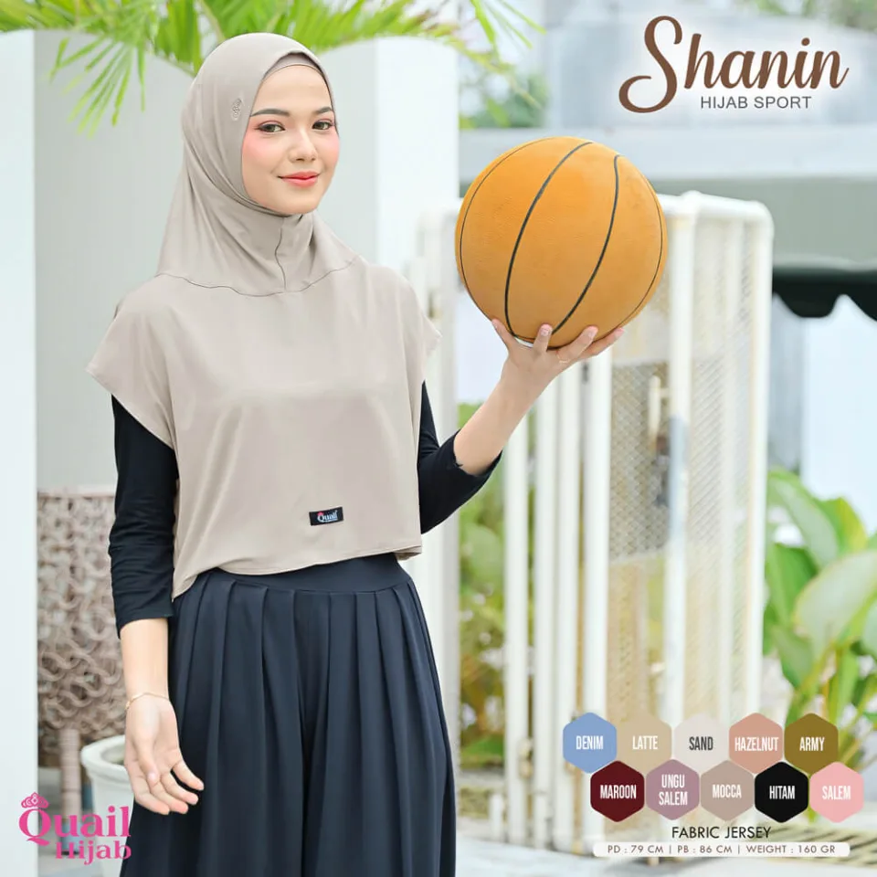 Shanin Jilbab Sport Olah Raga Outfit Baju Muslim — foto 2