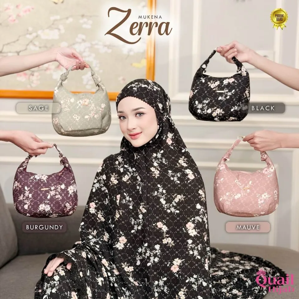 Zerra Mukena Kombinasi Renda Cantik | Mukena Viscose Rayon | Mukena Hampers Seserahan — foto 2