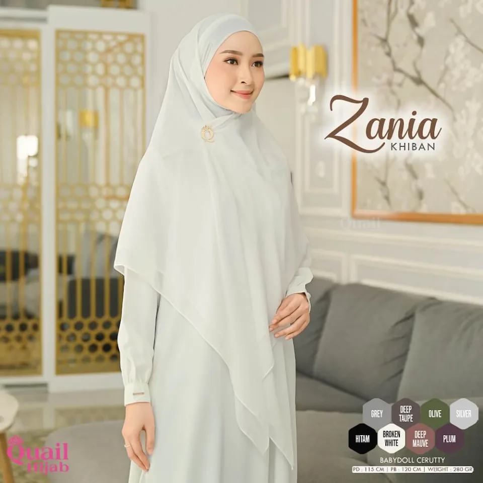 Zania Khiban STRNGRRR (Khimar Bandana) | Cerutty Syar'i | Instan | Jilbab Natasya Rizky — foto 5