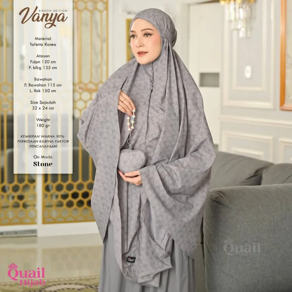 Vanya Mukena Travel | Hampers Mukena Dewasa Remaja Daily Motif Printing Premium — foto 4