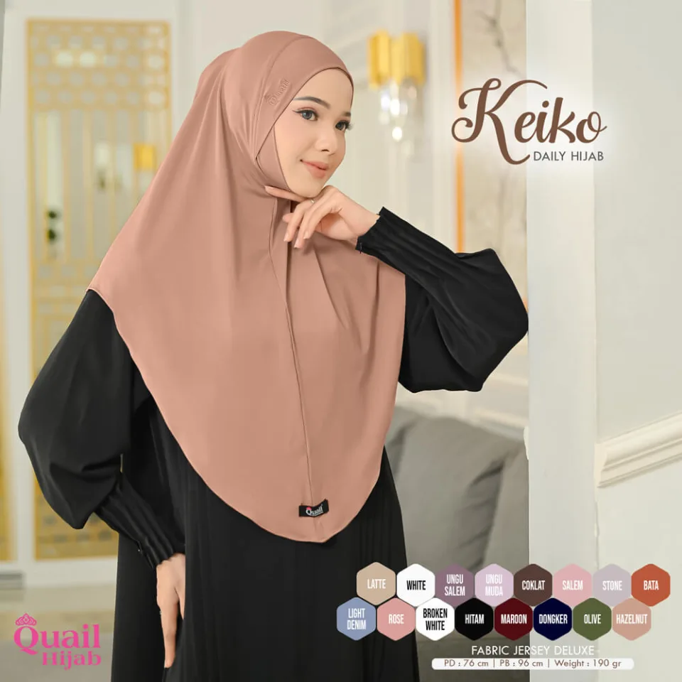 Keiko Hijab Dagu Instan
