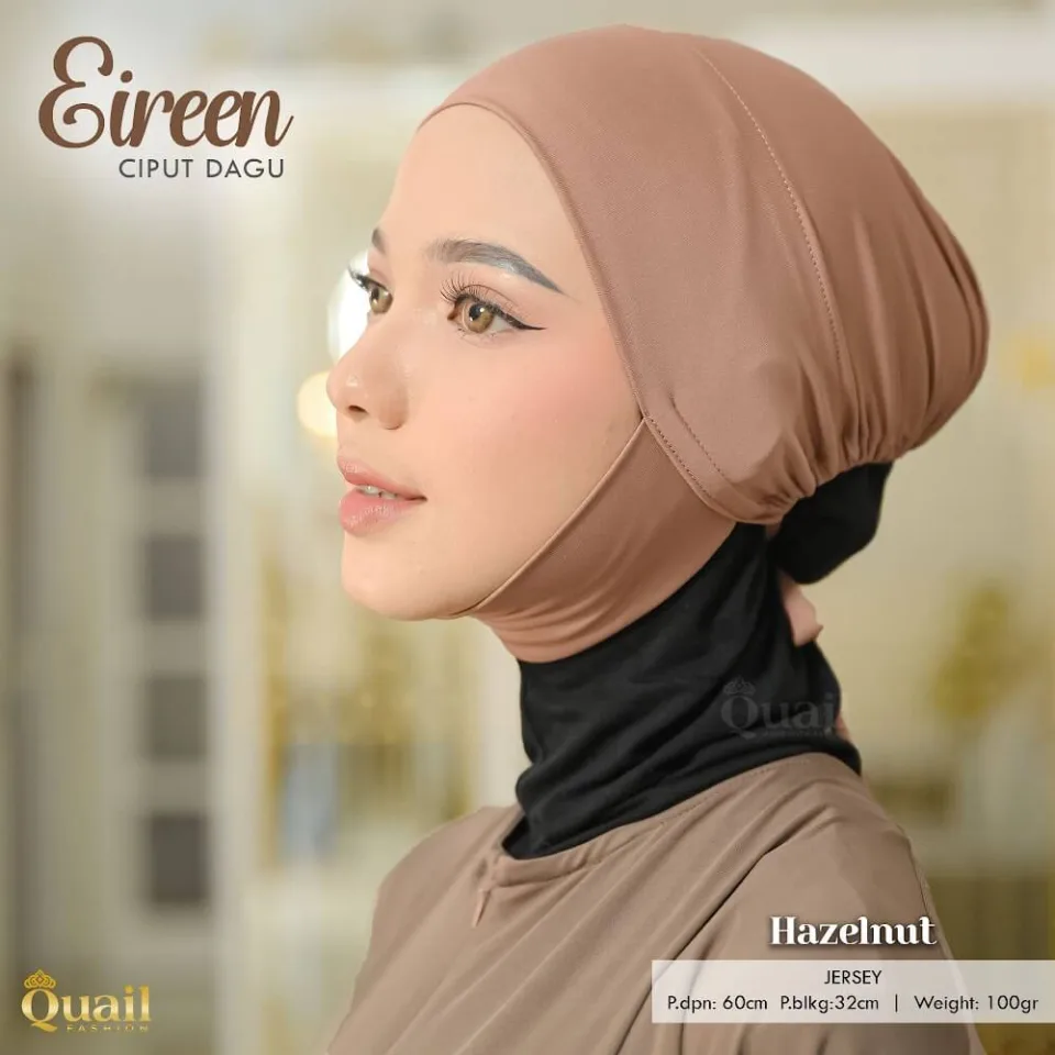 Eireen Ciput Hijab Dagu | Dalaman Inner Hijab Jersey | Anti Geser — foto 3