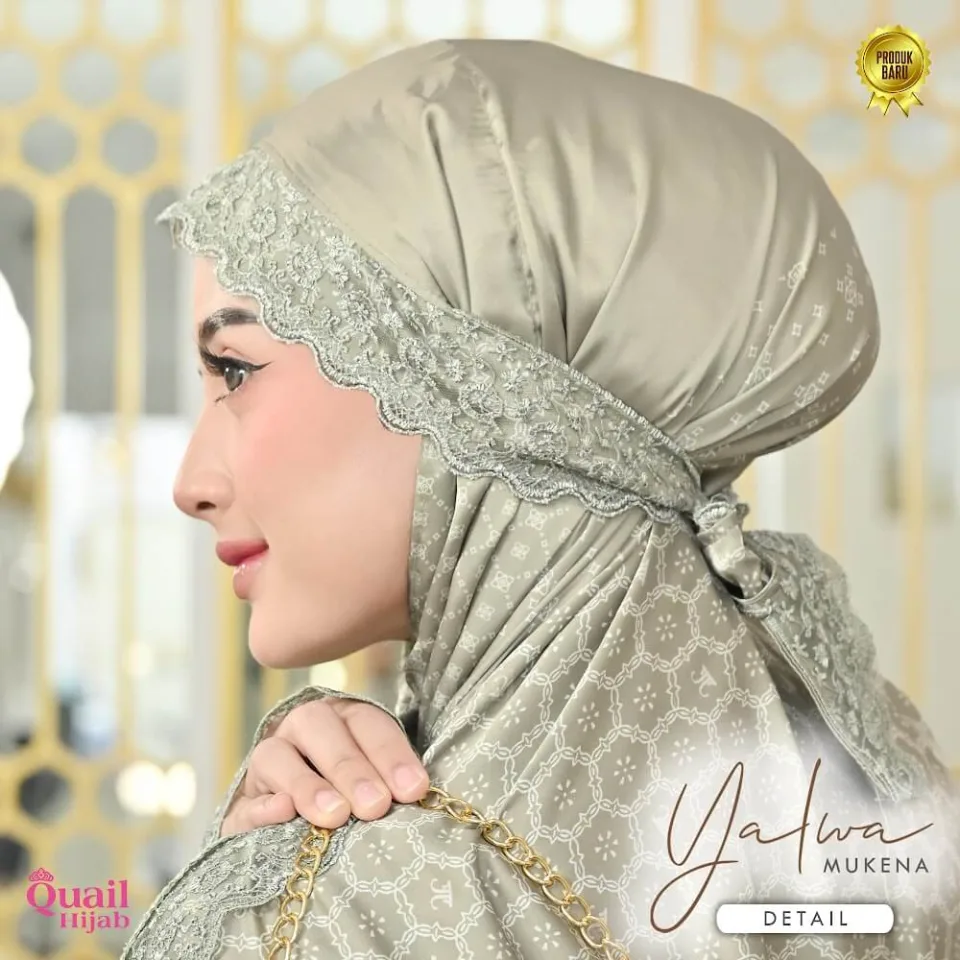 Yalwa Mukena Mewah | Seserahan Exclusive Renda Printing Luxury Silk — foto 3
