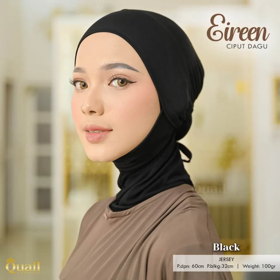 Eireen Ciput Hijab Dagu | Dalaman Inner Hijab Jersey | Anti Geser — foto 7