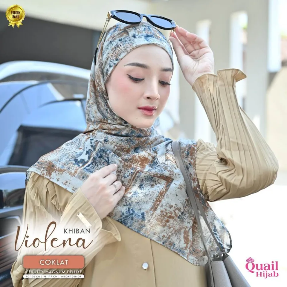 Violena Khimar Bandana | Khiban Cerruty Motif Abstrak Syar'i — foto 6