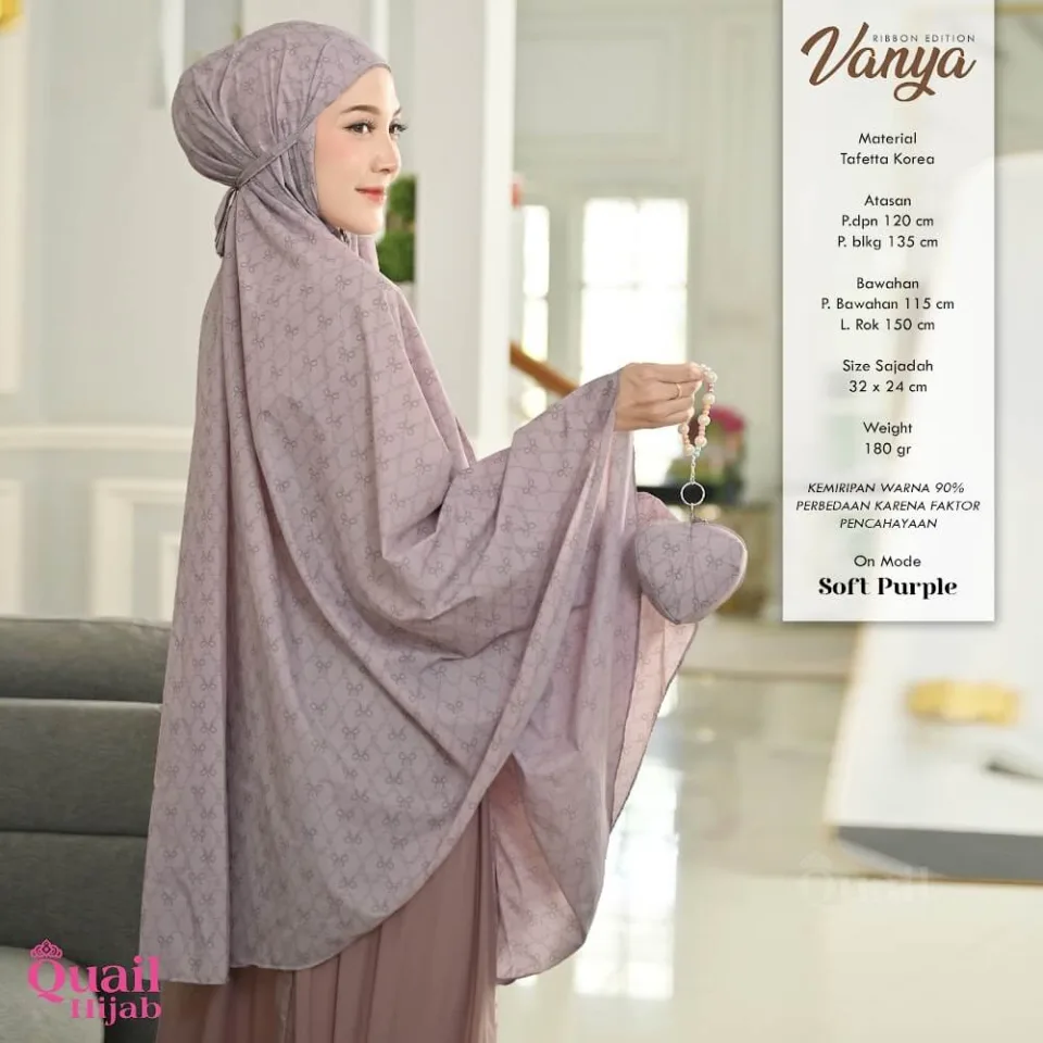 Vanya Mukena Travel | Hampers Mukena Dewasa Remaja Daily Motif Printing Premium — foto 6