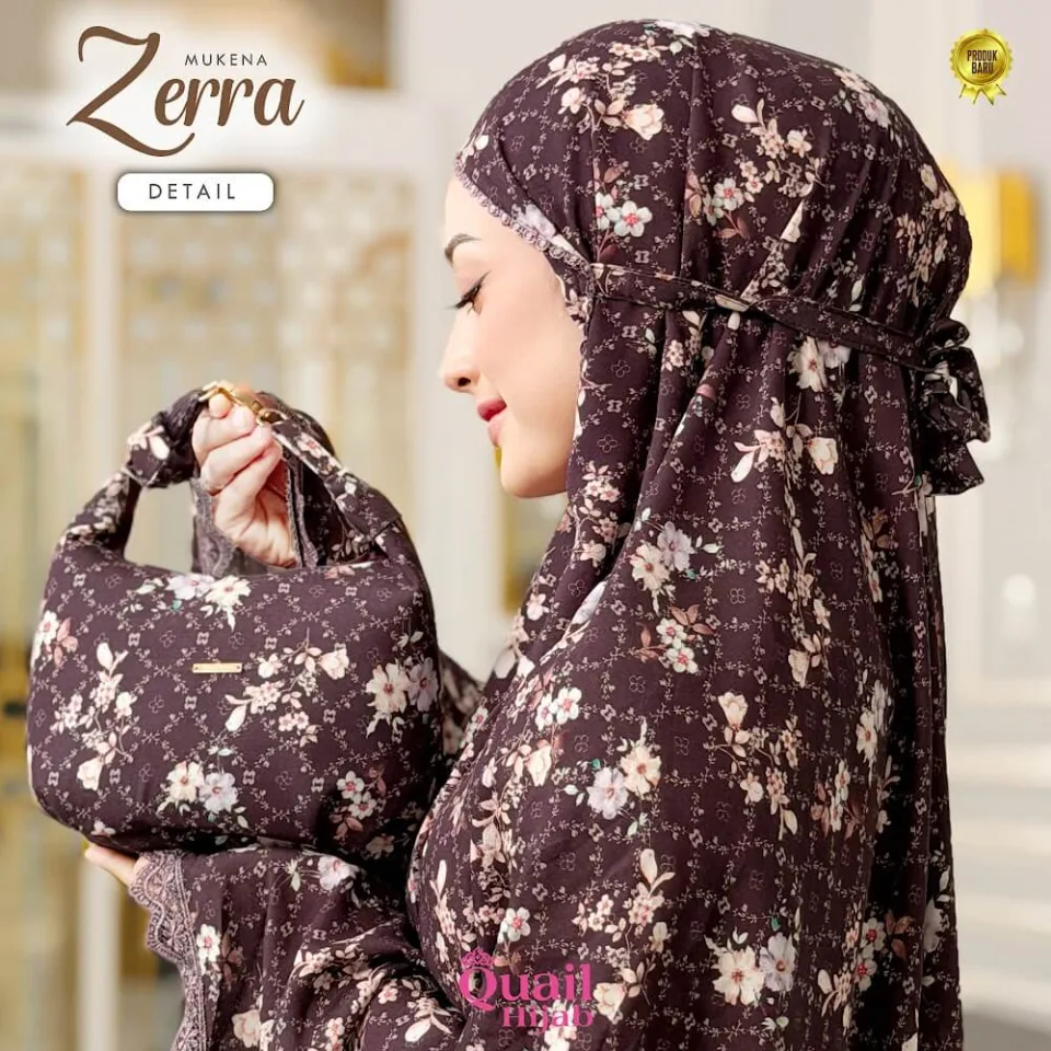 Zerra Mukena Kombinasi Renda Cantik | Mukena Viscose Rayon | Mukena Hampers Seserahan — foto 7
