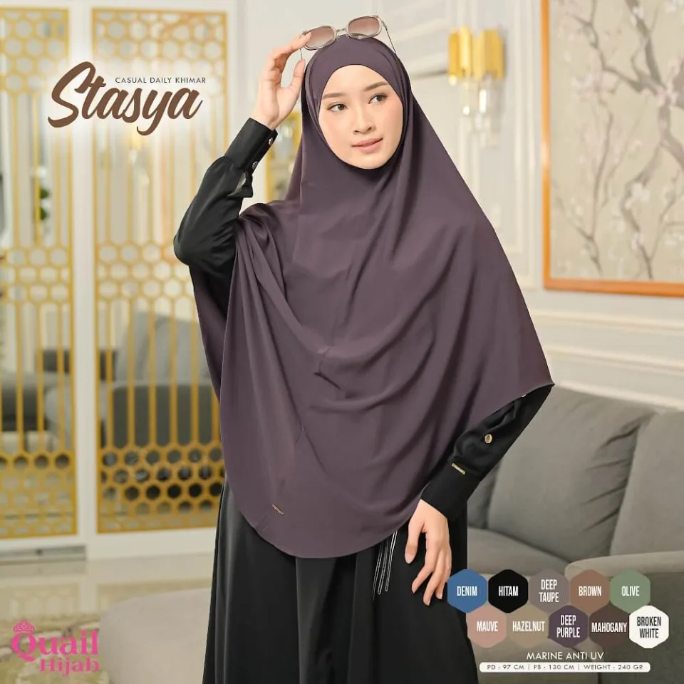 Stasya Khimar ANTI UV | Jilbab Umroh Haji | Hijab Jumbo Syari — foto 2