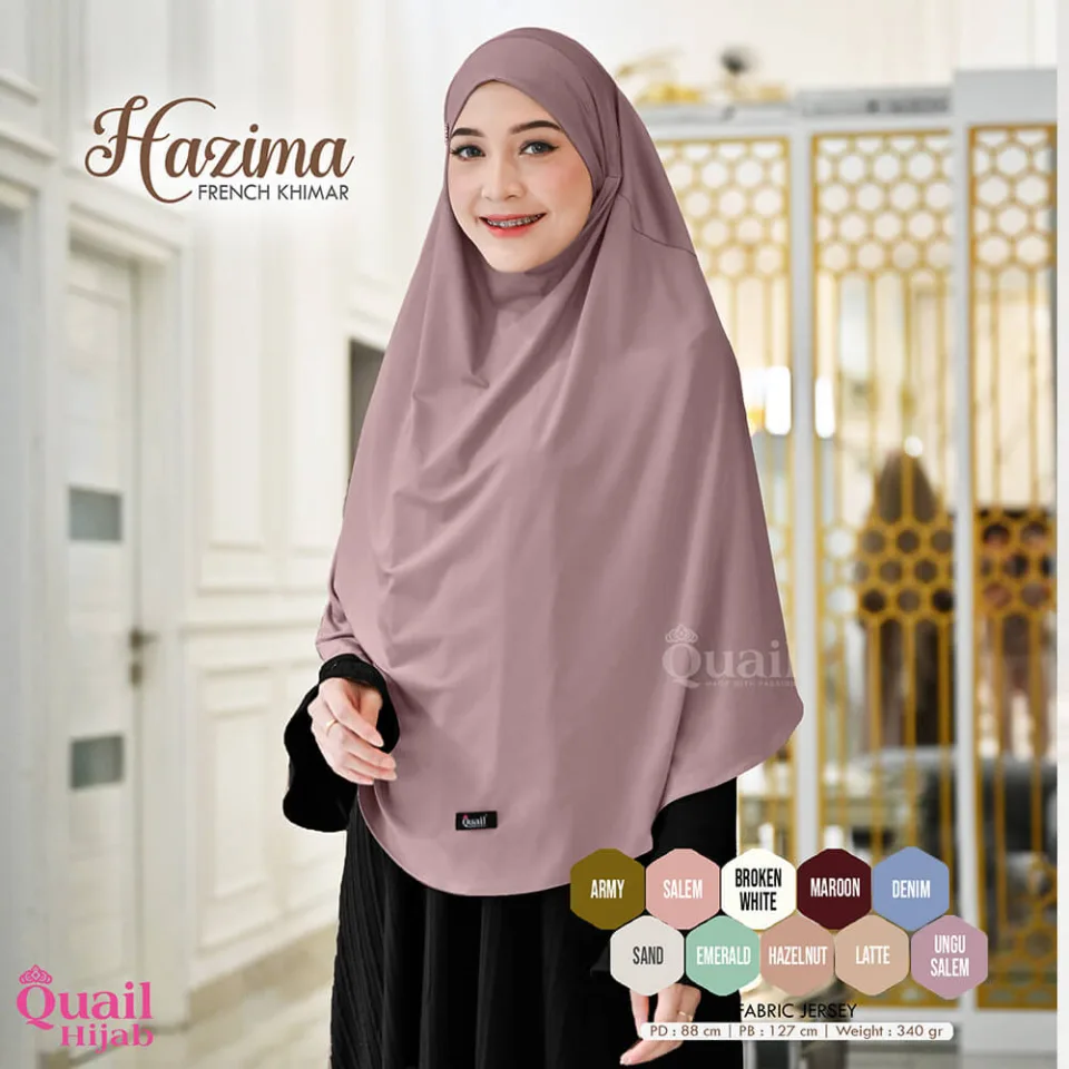 Hazima French Khimar Syar'i Jumbo