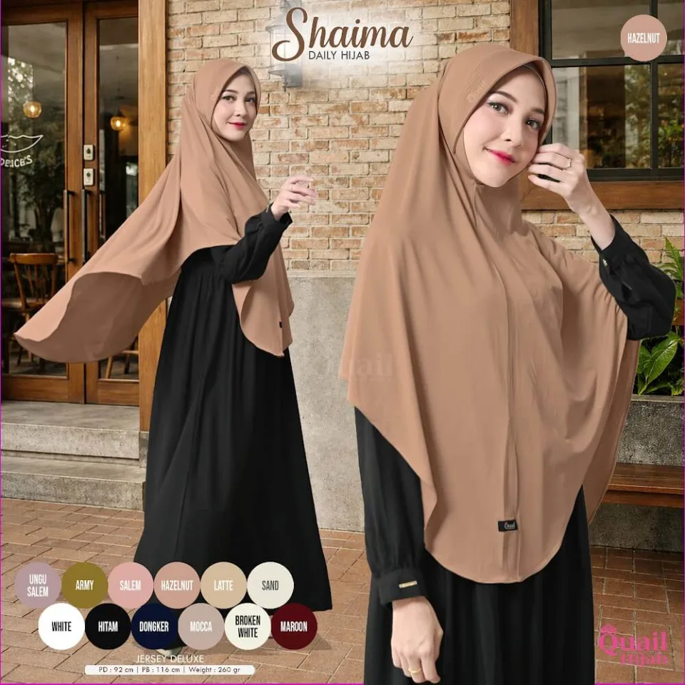 Shaima Hijab Dagu Instan Jumbo Pet