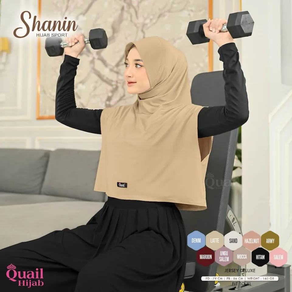 Shanin Jilbab Sport Olah Raga Outfit Baju Muslim — foto 3