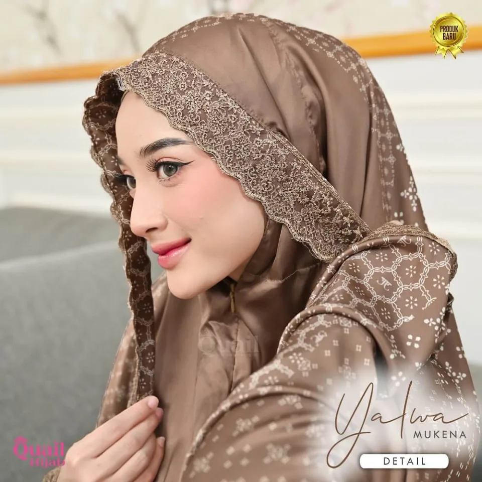 Yalwa Mukena Mewah | Seserahan Exclusive Renda Printing Luxury Silk — foto 4