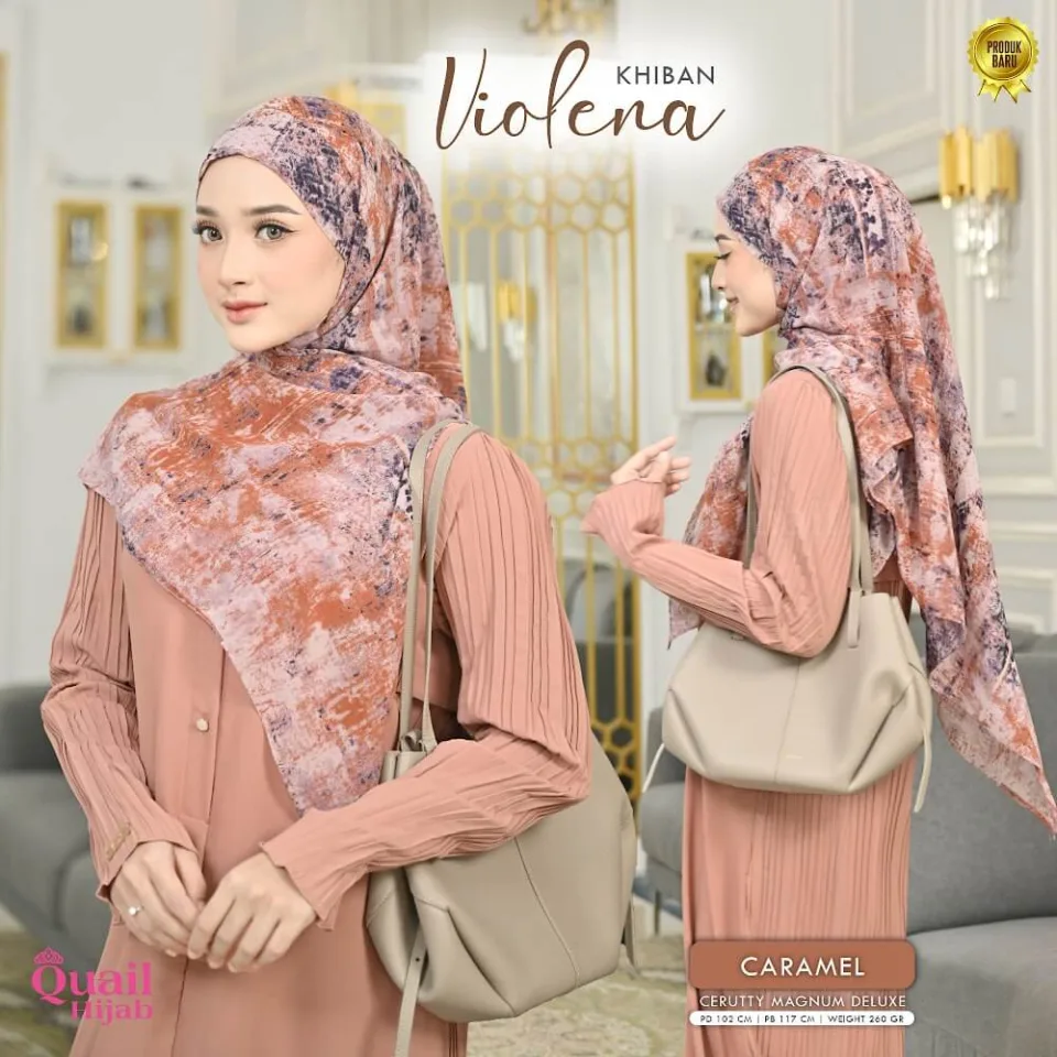 Violena Khimar Bandana | Khiban Cerruty Motif Abstrak Syar'i — foto 4