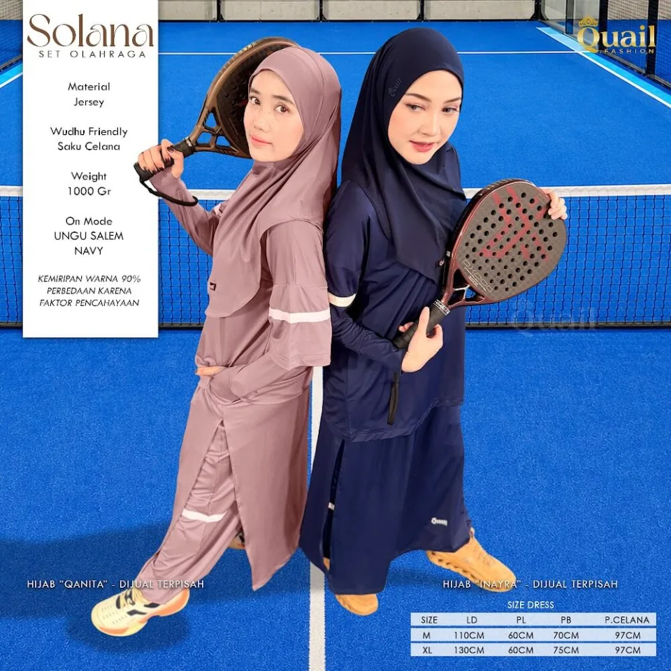 Solana Oneset Sport (Tanpa Hijab)