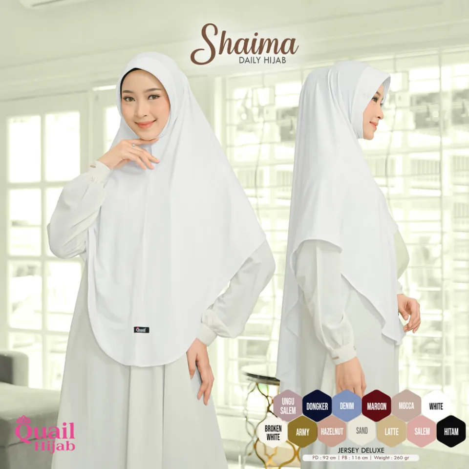 Shaima Hijab Dagu Instan Jumbo Pet