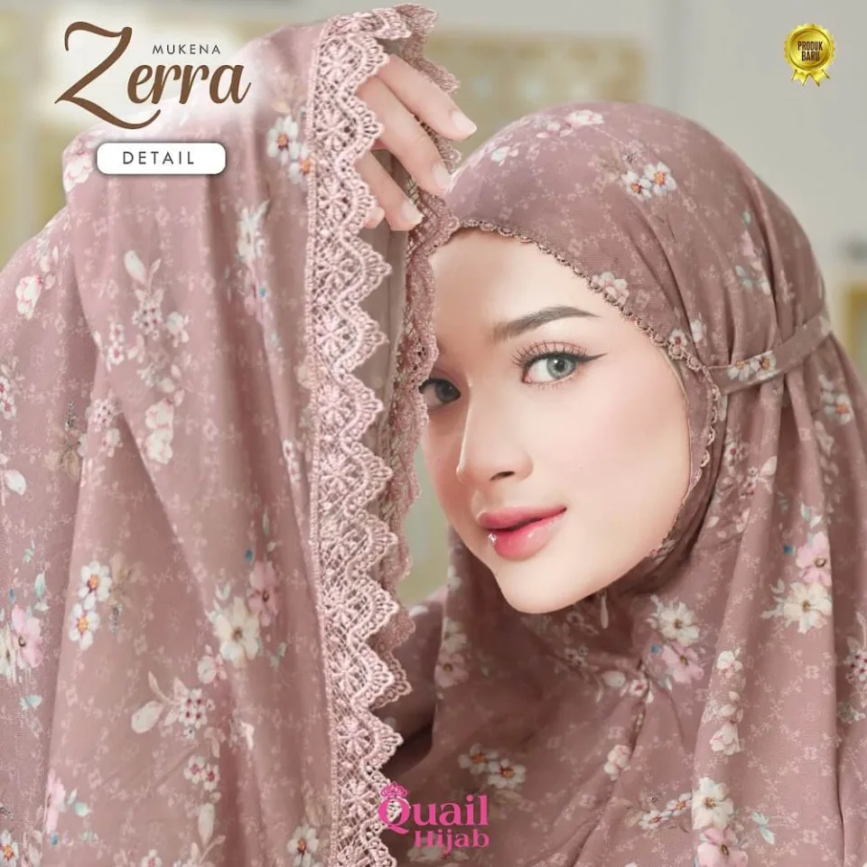 Zerra Mukena Kombinasi Renda Cantik | Mukena Viscose Rayon | Mukena Hampers Seserahan — foto 8