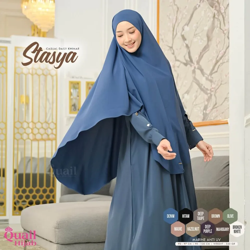 Stasya Khimar ANTI UV | Jilbab Umroh Haji | Hijab Jumbo Syari — foto 6