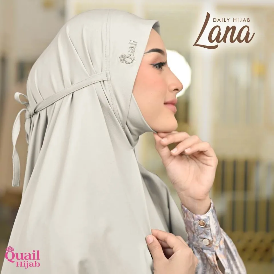 Lana Hijab Instan Dagu Tali | Jilbab Instan Malay | Bergo Jersey Syar'i Nyaman — foto 2