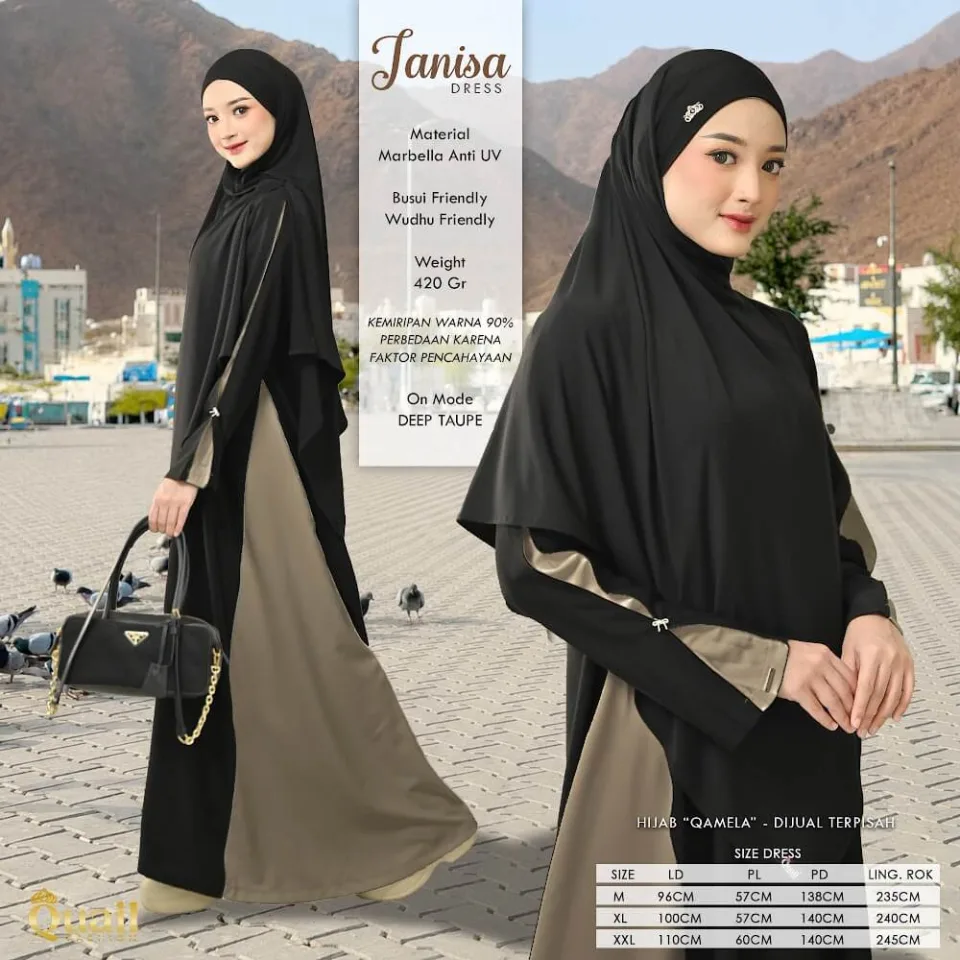 Janisa Dress | Dress Umroh Syar'i | Dress Muslimah Syar'i — foto 3