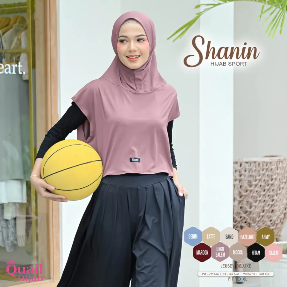 Shanin Jilbab Sport Olah Raga Outfit Baju Muslim — foto 4
